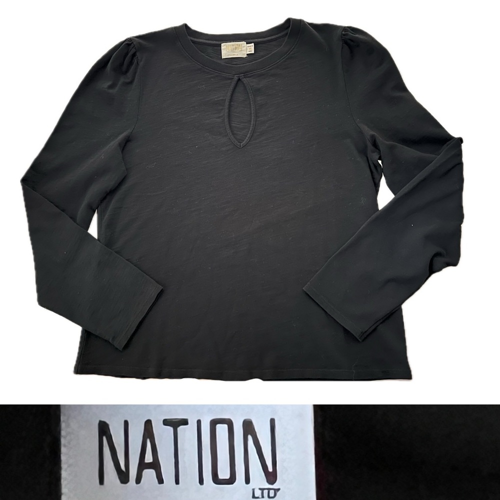 Nation LTD Black Long Sleeve Top